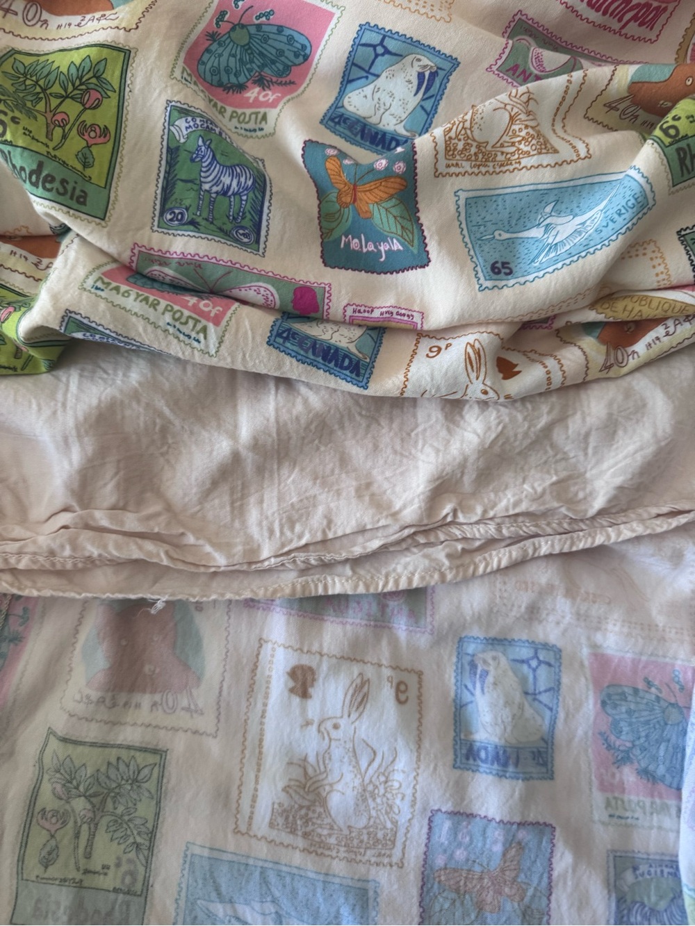 Womens Whimsical stamp Light Pink Print maxi Sundress - Picture 7 of 10
